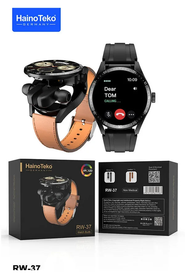 Smartwatch with Integrated Wireless Earbuds